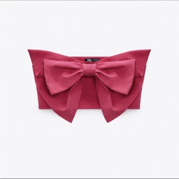 ZARA Bow Crop Top - Picture 2 of 10